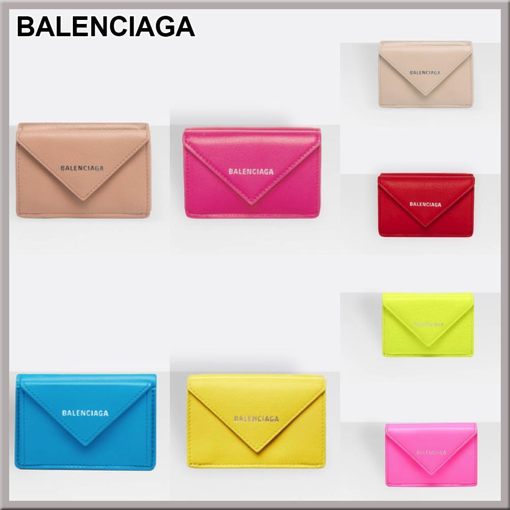 BALENCIAGA 8色 ペーパー ミニ ウォレット