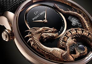 ジャケ・ドロー“ドラゴン”が動く新作腕時計
